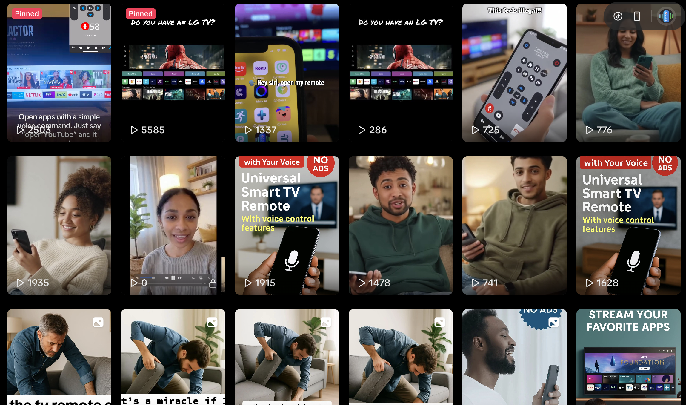Generated educational TikTok image card outputs